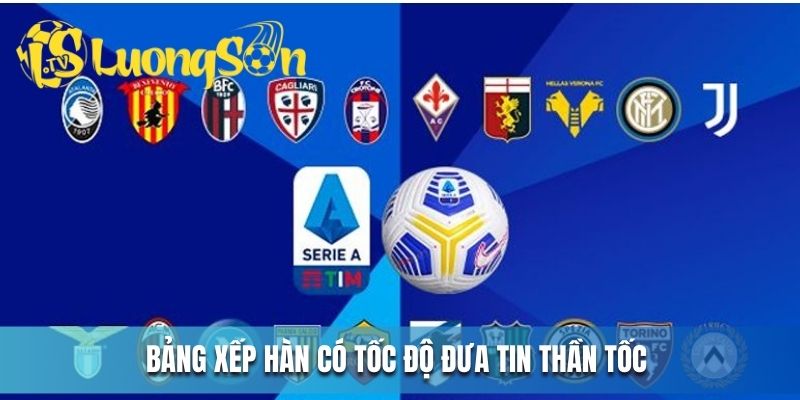 Bảng xếp hạng có tốc độ đưa tin thần tốc